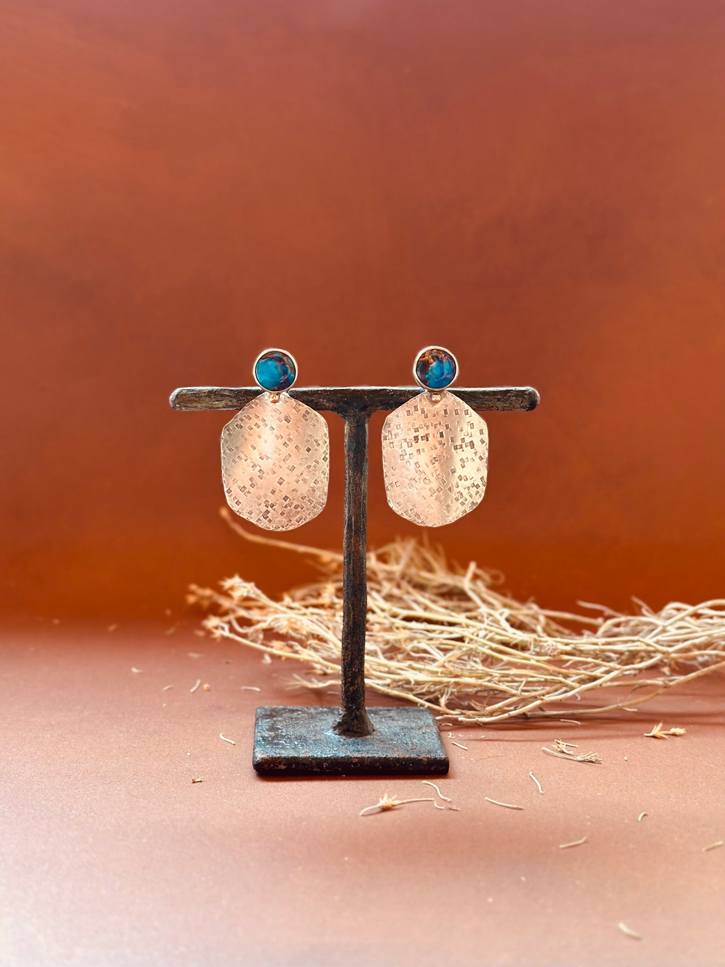 Blue Spiny Oyster Earrings