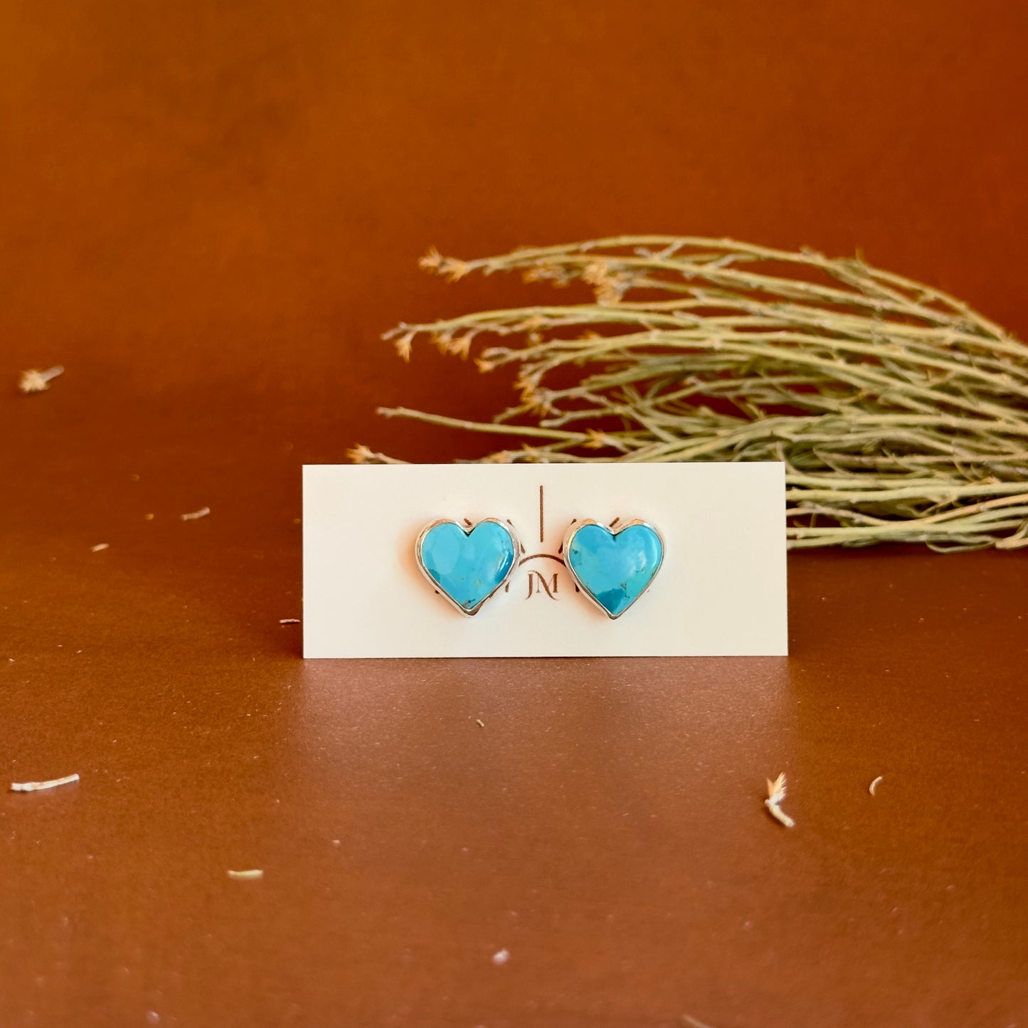 Kingman Heart Stud Earrings