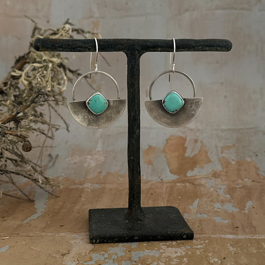 Nevada Number 8 Turquoise Earrings