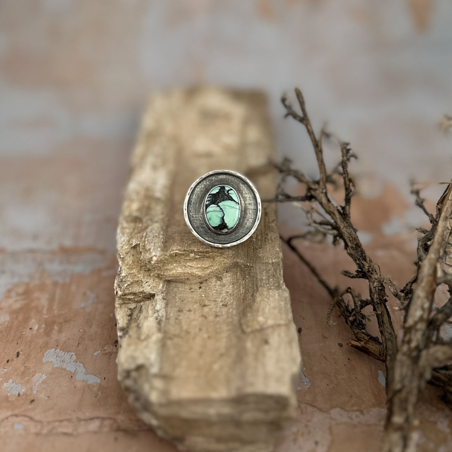 Egyptian Variscite Frame Ring