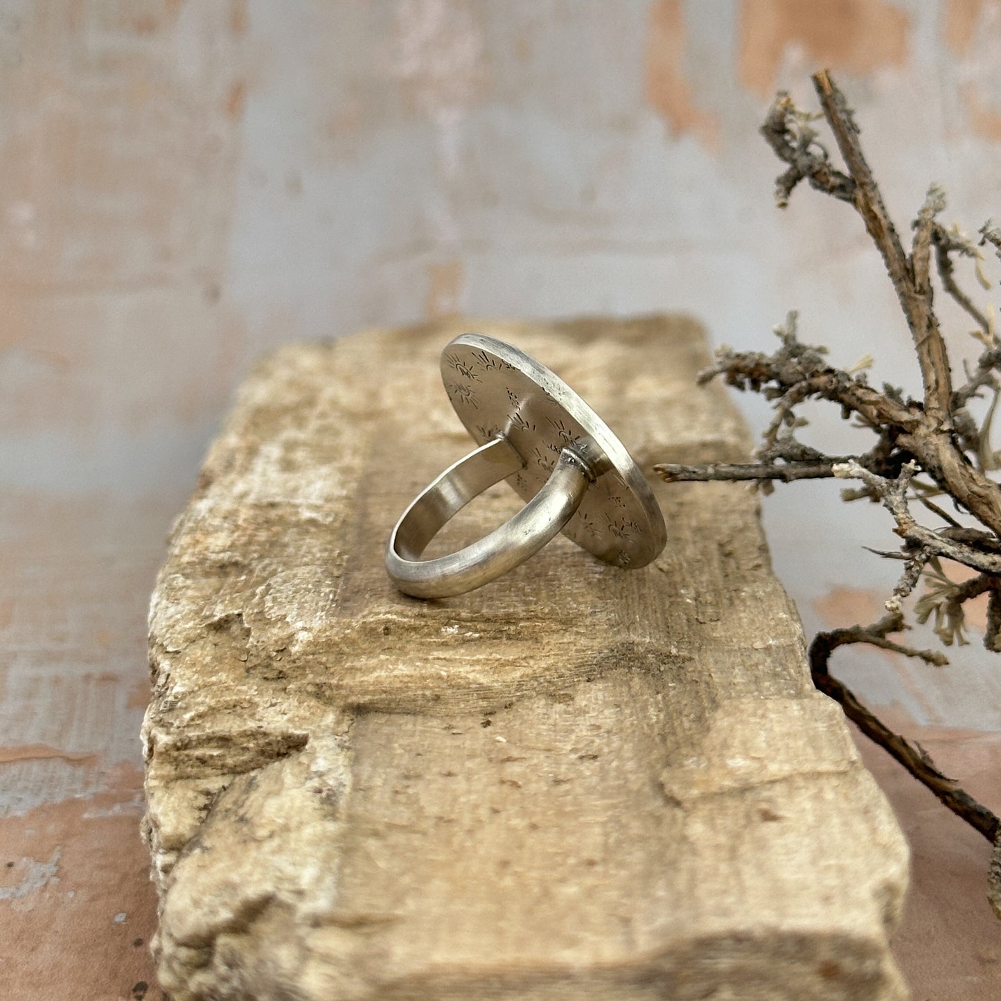 Egyptian Variscite Frame Ring