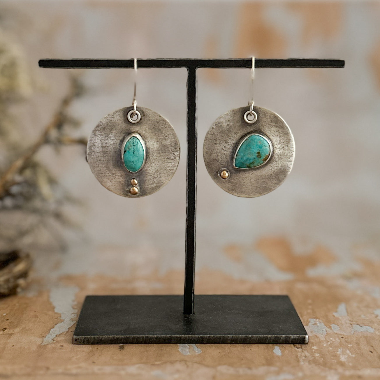 Nevada #8 Turquoise Earrings
