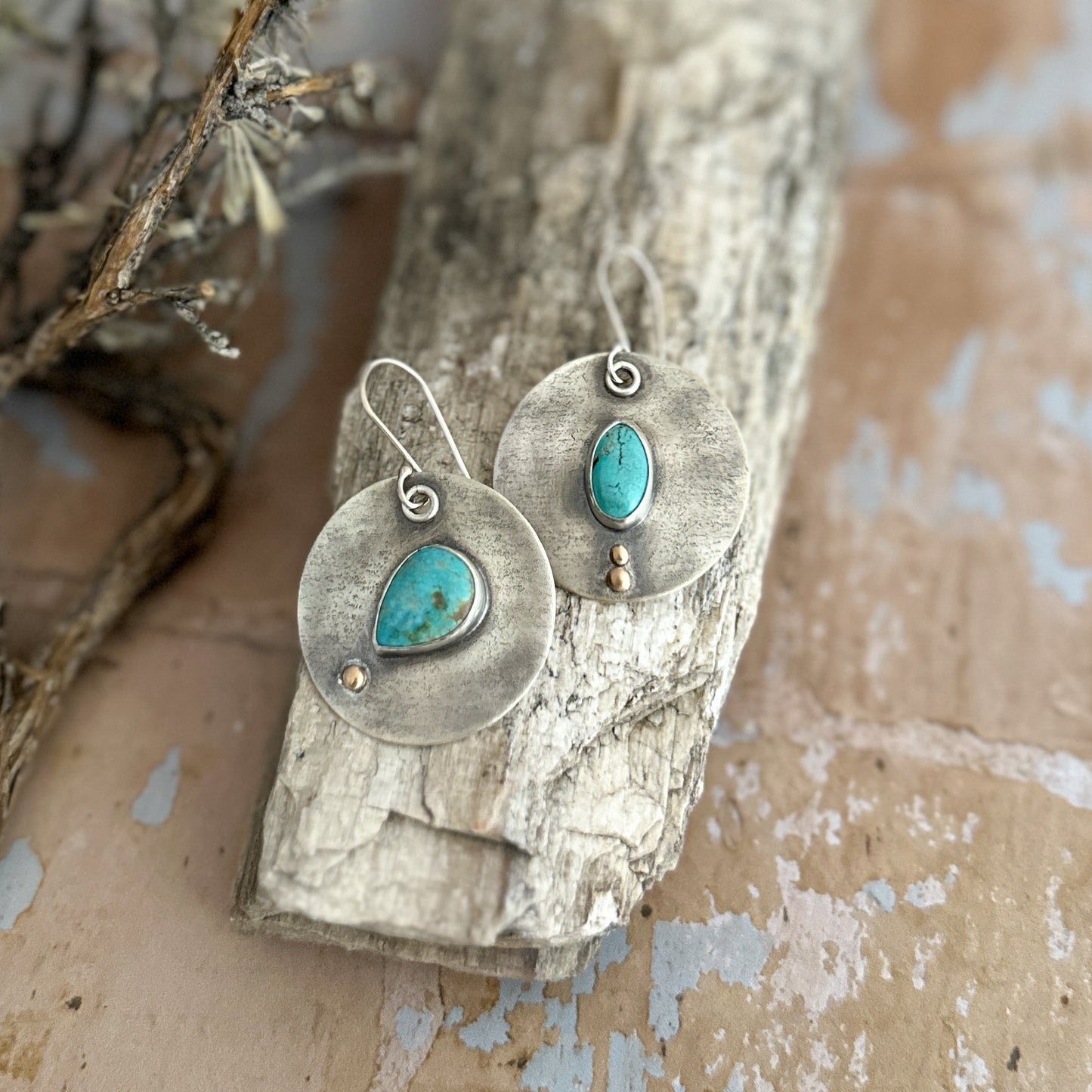 Nevada #8 Turquoise Earrings