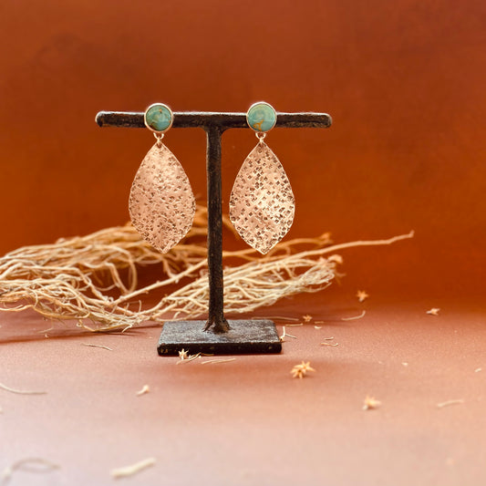 Kings Manassa Textured Disk Earrings