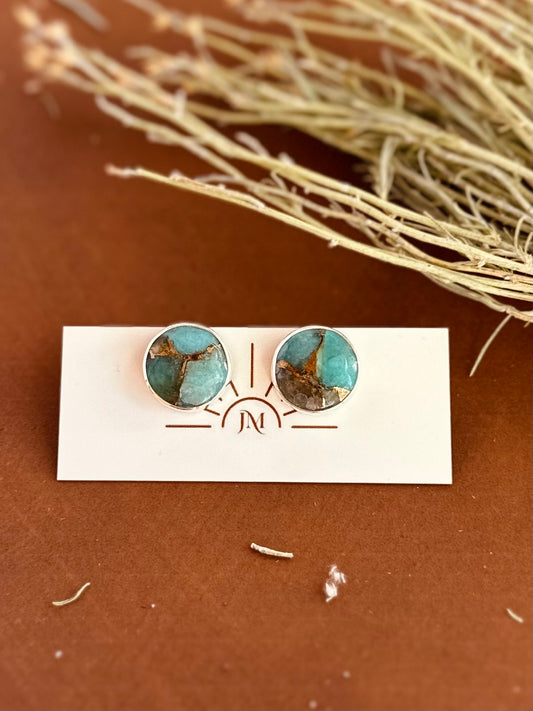 Amazonite Stud Earrings