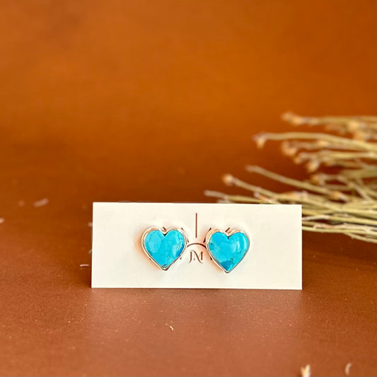 Kingman Heart Stud Earrings