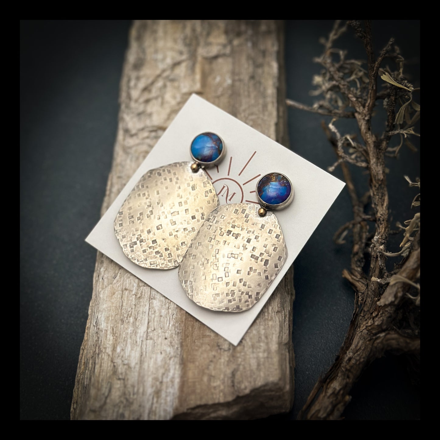 Blue Spiny Oyster Earrings