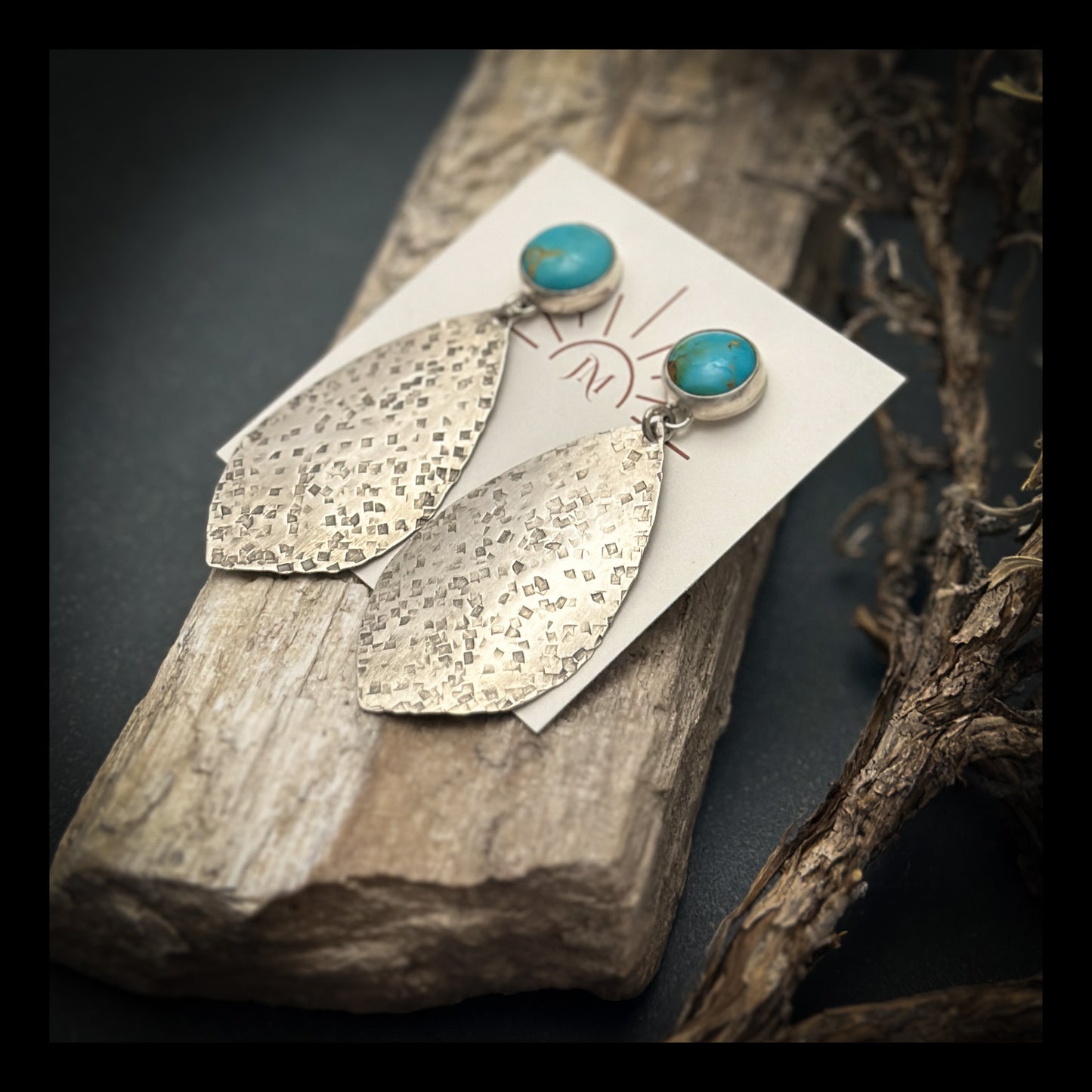 Kings Manassa Textured Disk Earrings