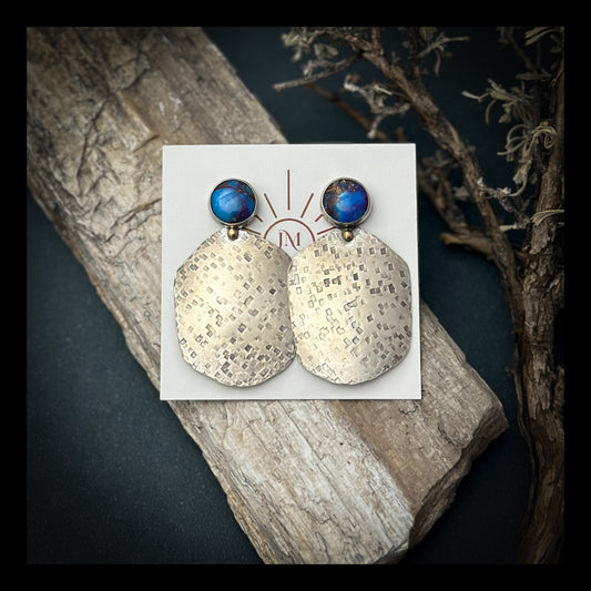 Blue Spiny Oyster Earrings